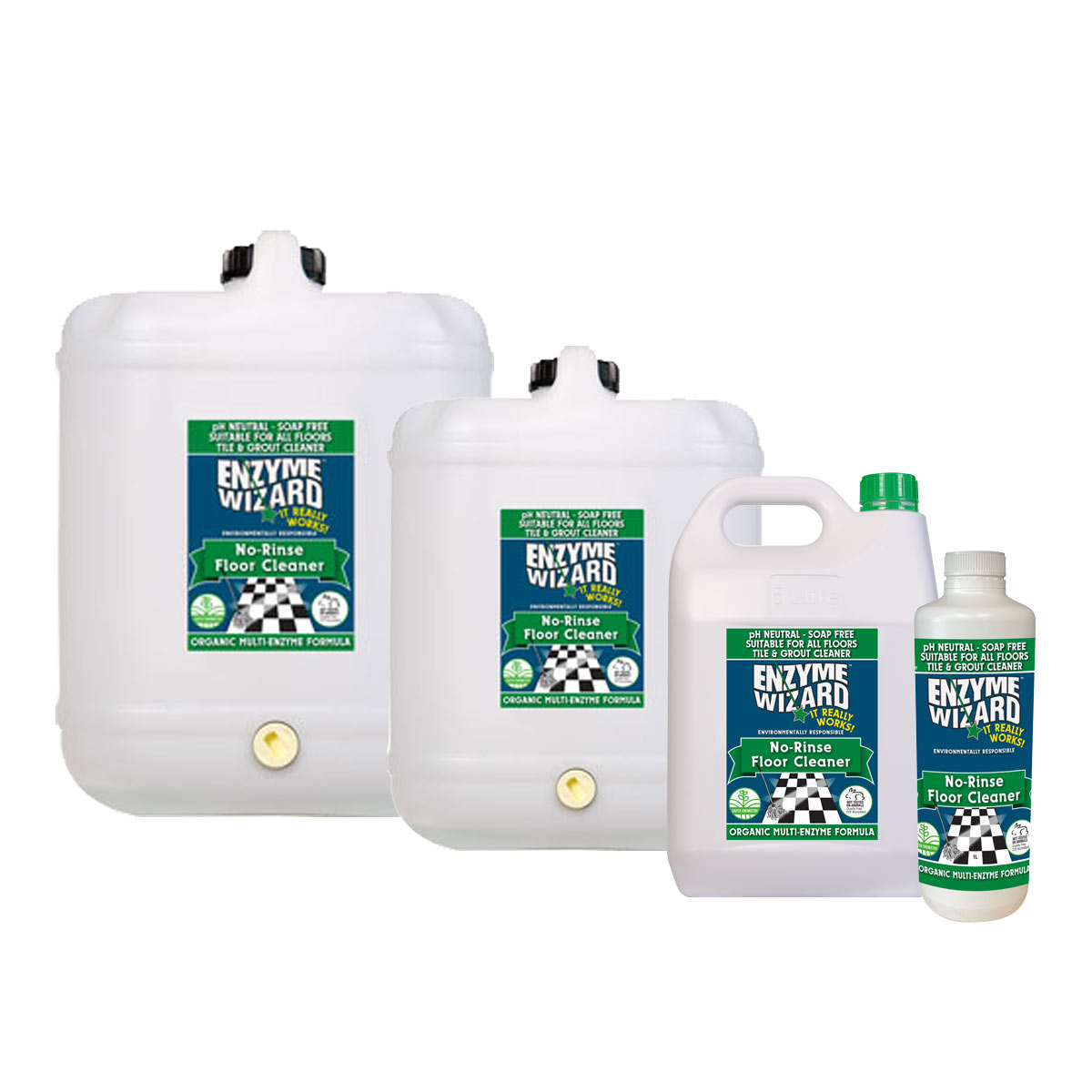Enzyme Wizard No Rinse Floor Cleaner - Sandhurst Cleaning Supplies Bendigo