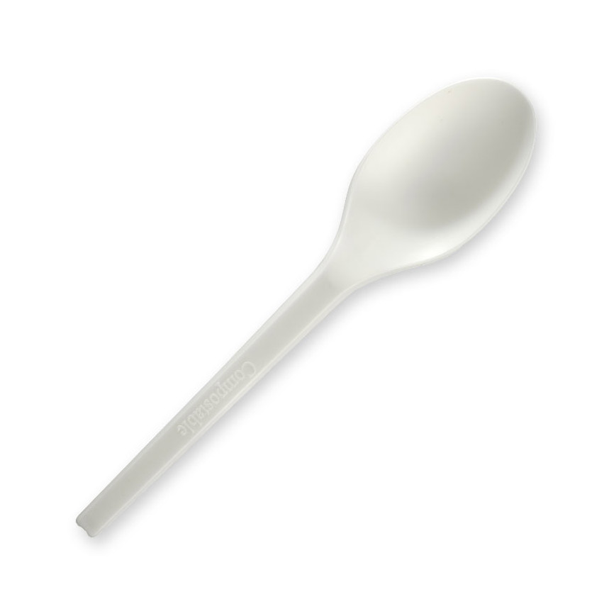 BioPak PLA Spoon 15cm - Sandhurst Cleaning Supplies Bendigo