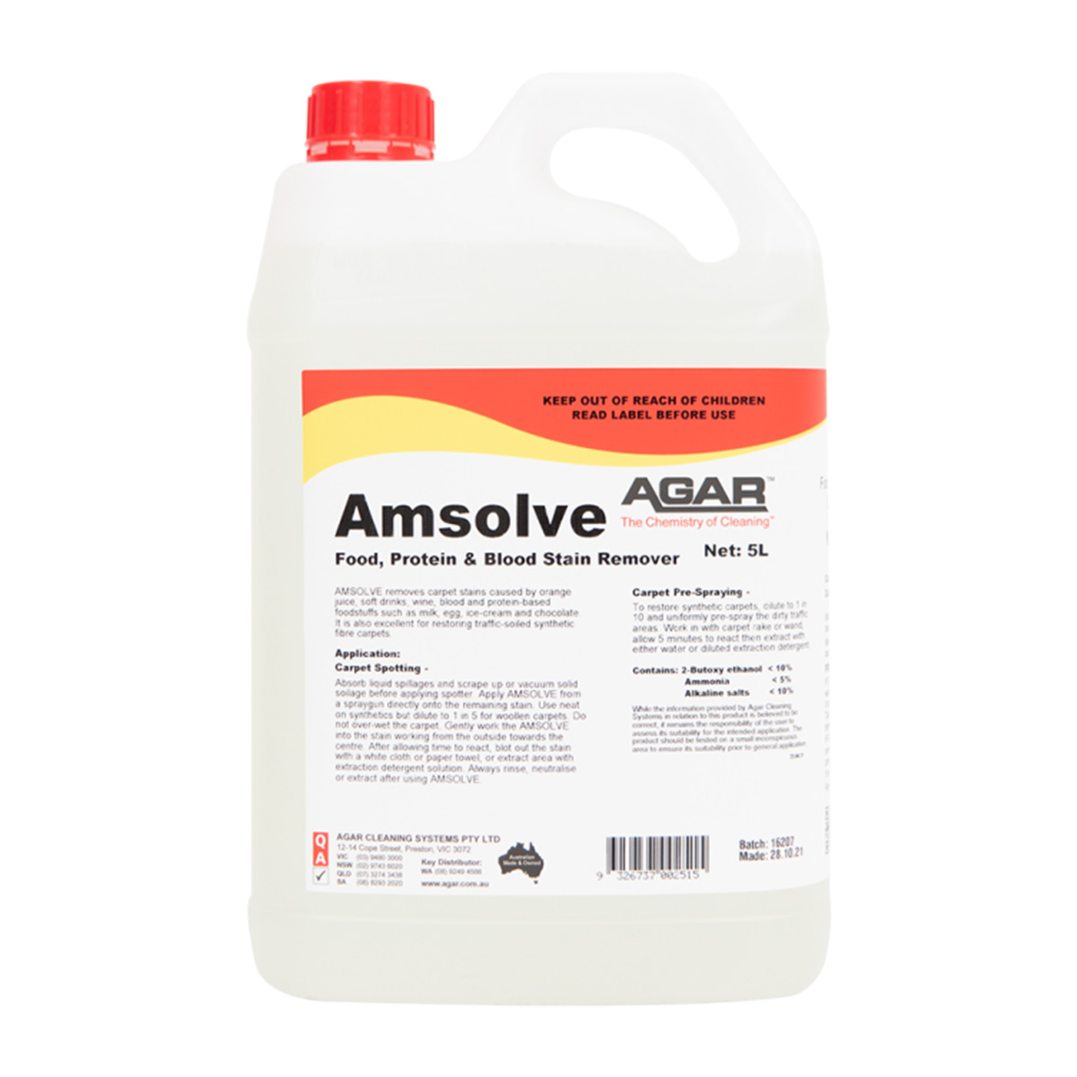 Agar Amsolve - Sandhurst Cleaning Supplies Bendigo