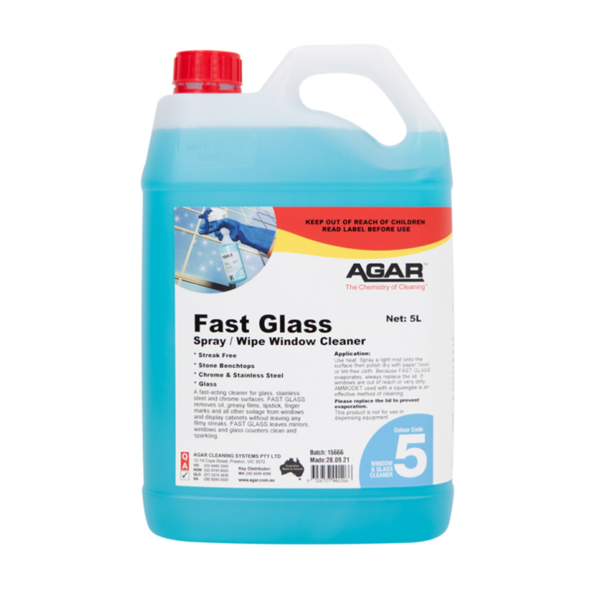 Agar Fast Glass - Sandhurst Cleaning Supplies Bendigo