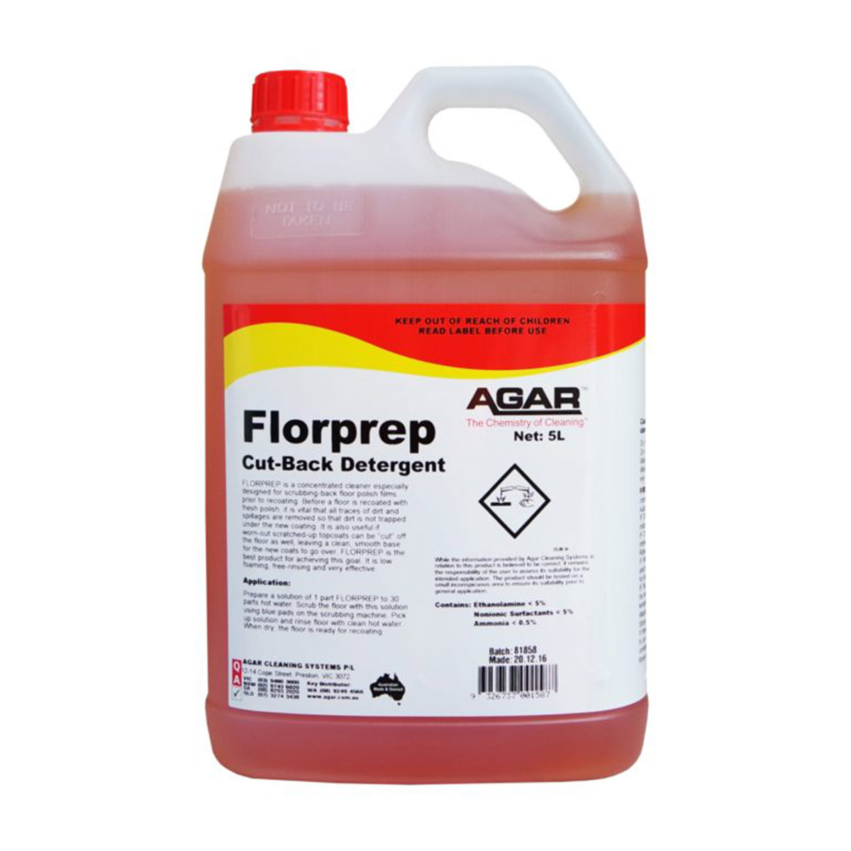 Agar Florprep - Sandhurst Cleaning Supplies Bendigo