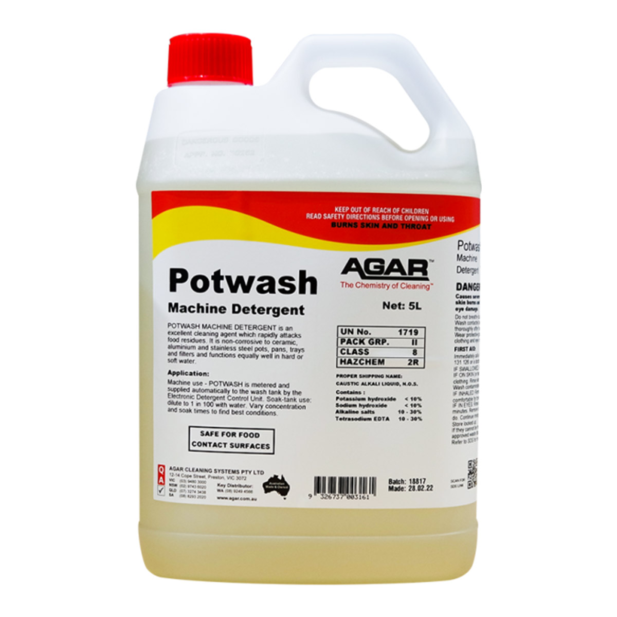 Agar Potwash - Sandhurst Cleaning Supplies Bendigo