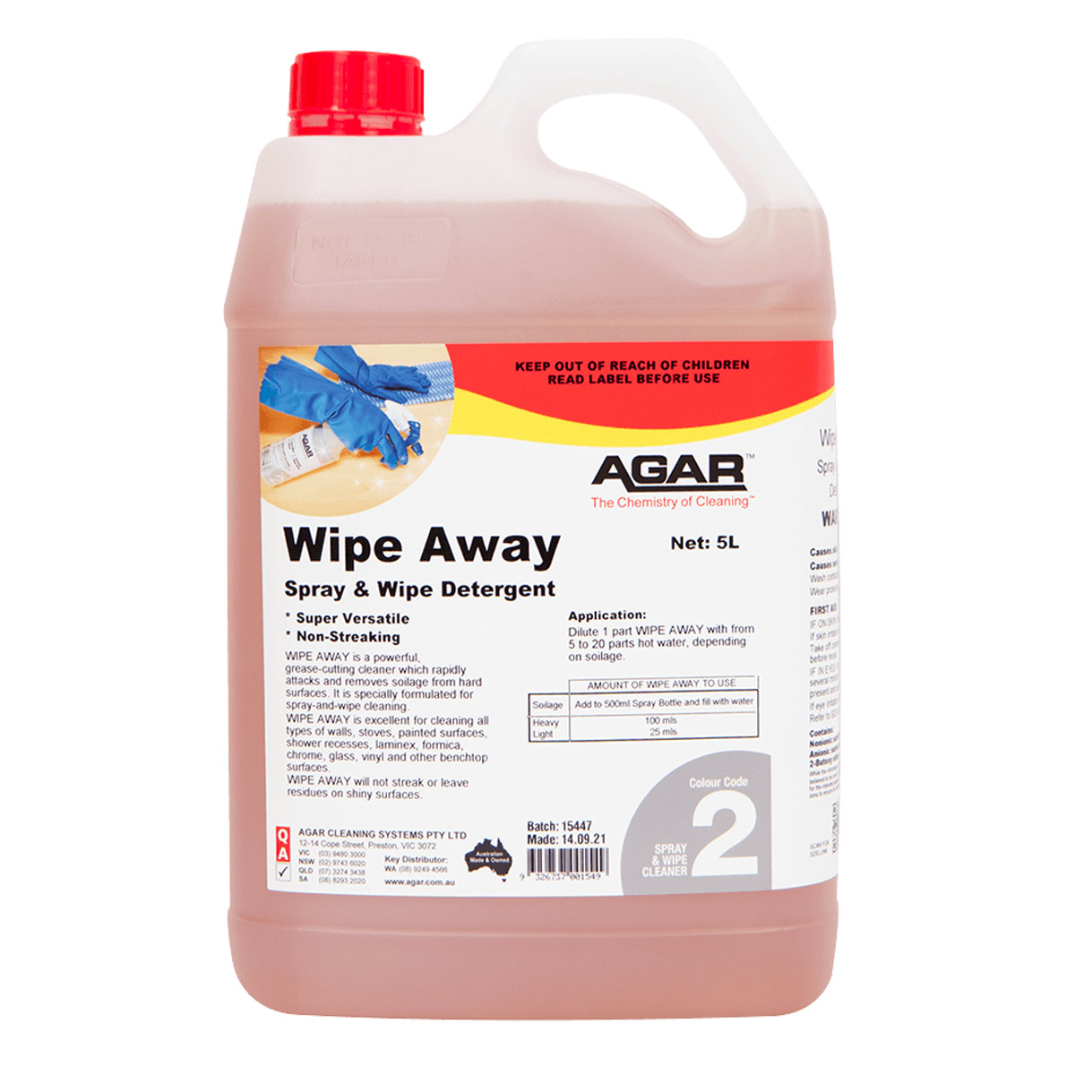 Agar Wipe Away - Sandhurst Cleaning Supplies Bendigo