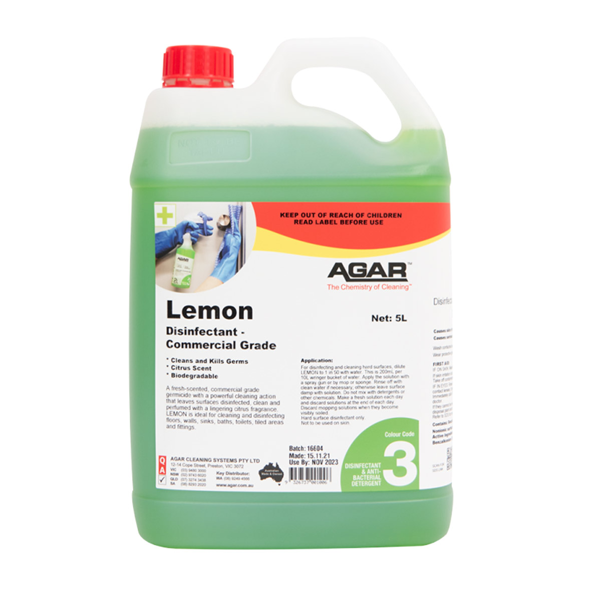 Agar Lemon - Sandhurst Cleaning Supplies Bendigo
