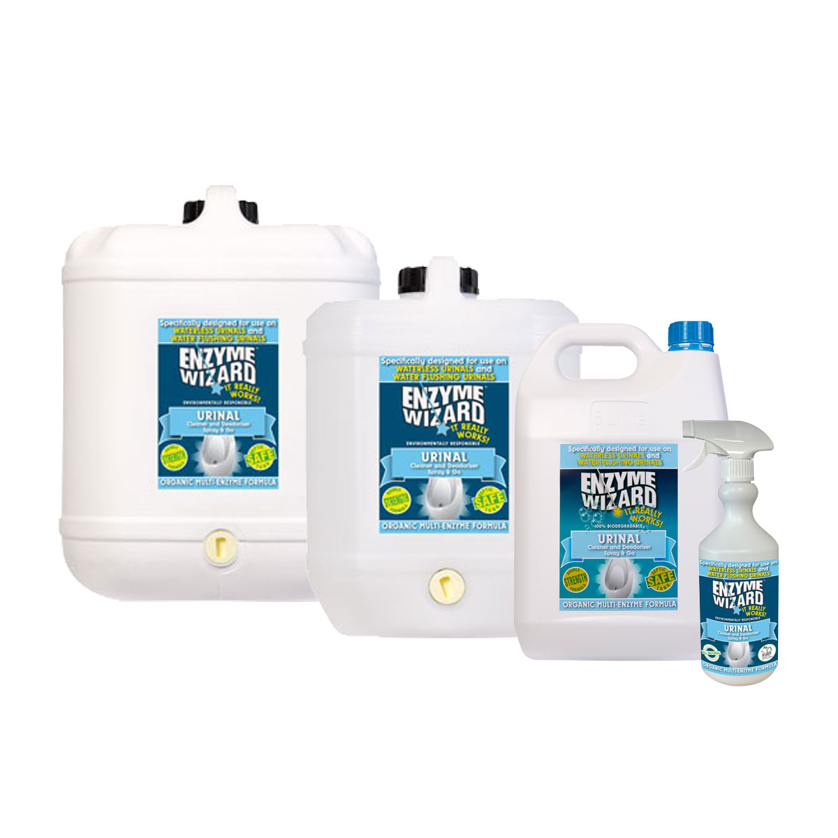 Enzyme Wizard Urinal Cleaner and Deodoriser - Sandhurst Cleaning Supplies Bendigo